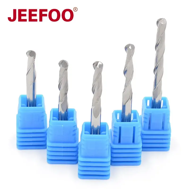 4mm Double-Edged Spiral Ball Nose Milling Cutter