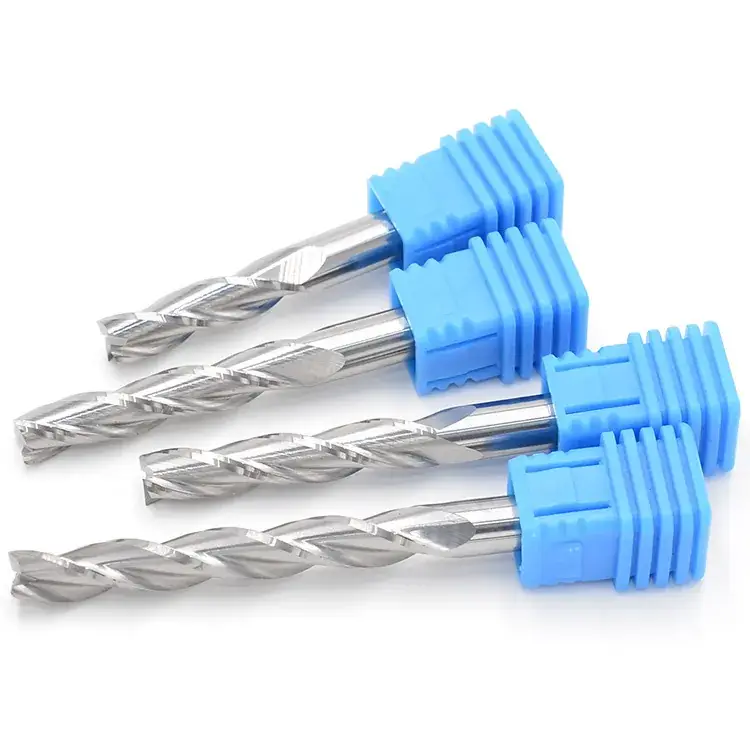 Three-Edged Spiral Milling Cutter 6-8-12mm Blue Handle - Image 4
