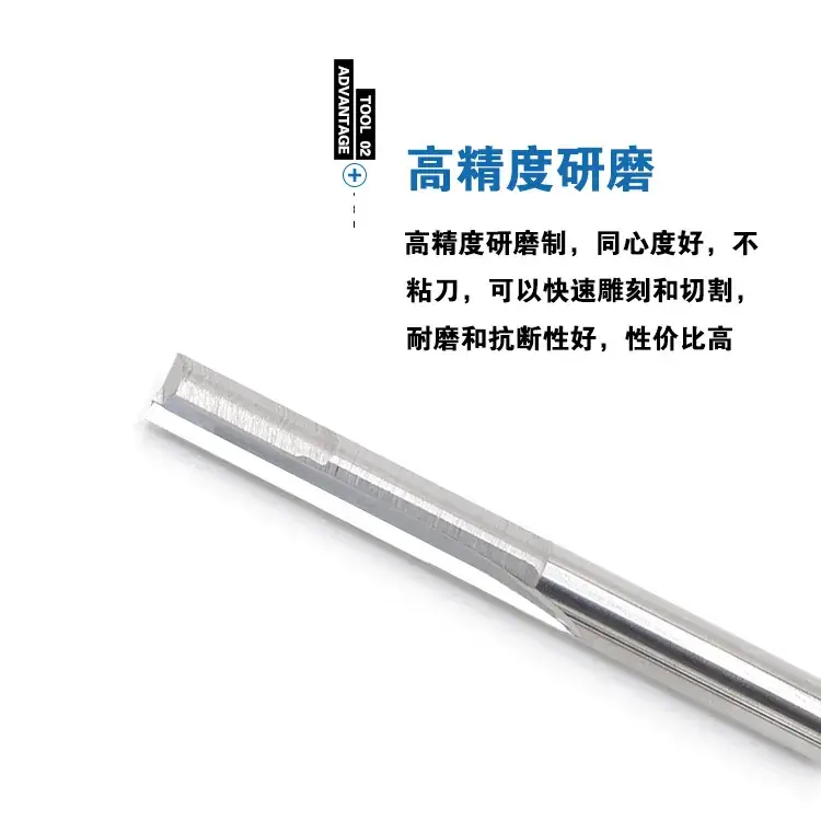 Double Edge Milling Cutter 6-12mm Straight Groove - Image 2