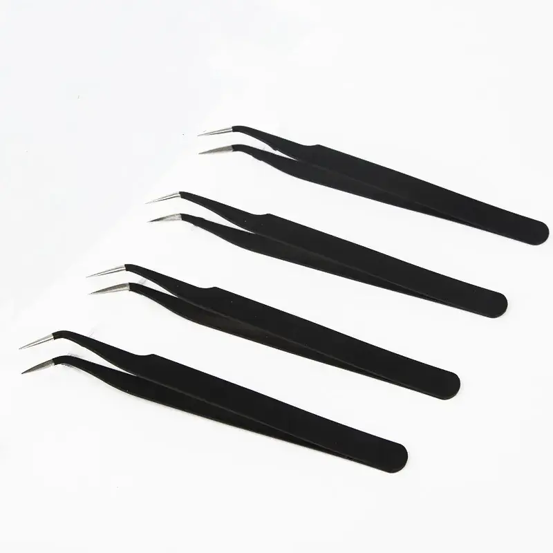 Anti-Static Eyelash Tweezers for Flawless Hair