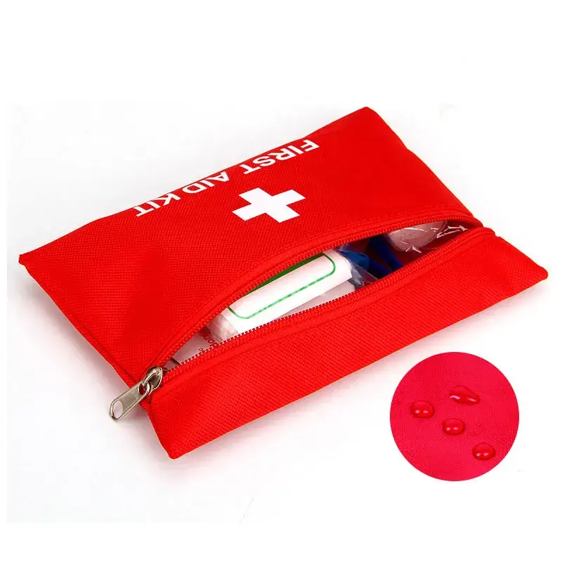 Portable First Aid Kit Red 12-Piece Outdoor Gift Set - Image 3