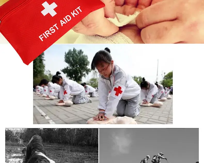 Portable First Aid Kit Red 12-Piece Outdoor Gift Set — feature 15