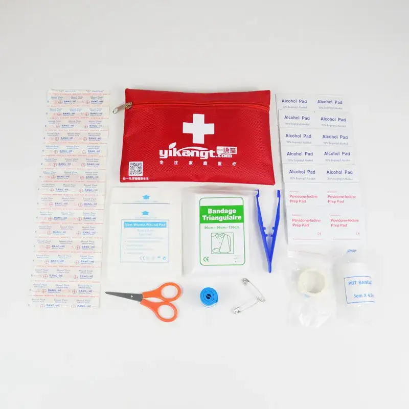 Portable First Aid Kit Red 12-Piece Outdoor Gift Set — feature 26