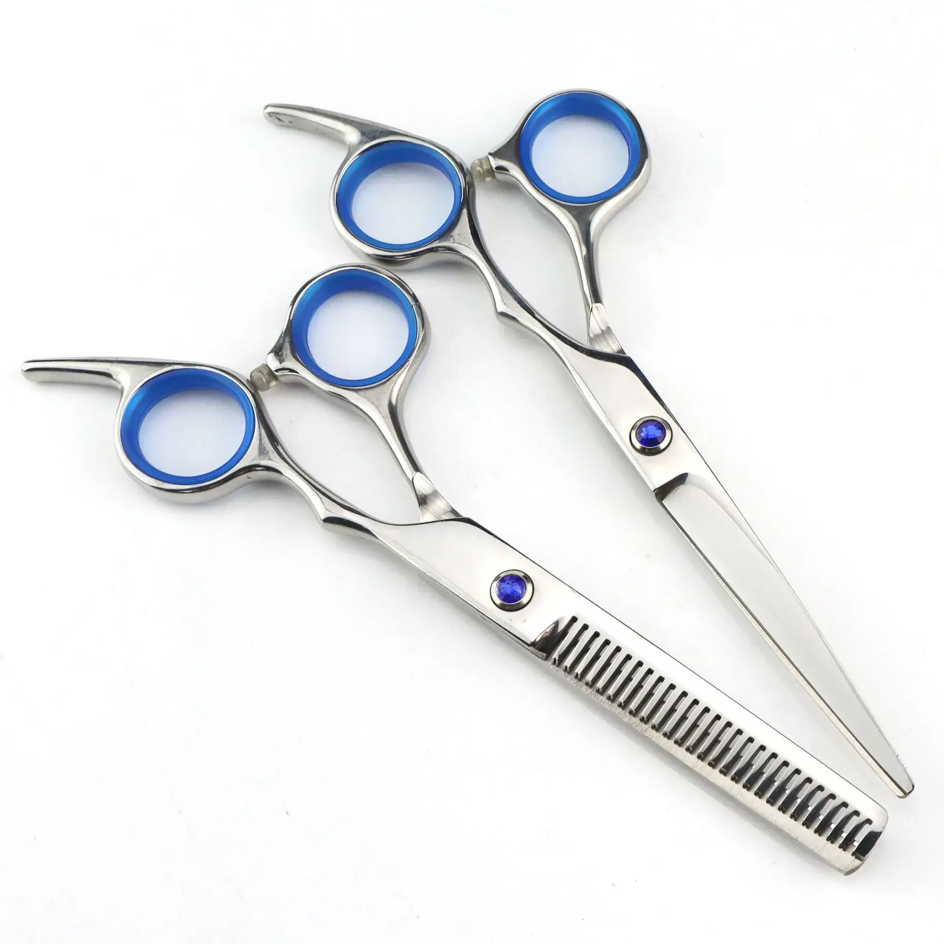 Ruby Sapphire Hair Scissors 3 Pcs Flat Tooth