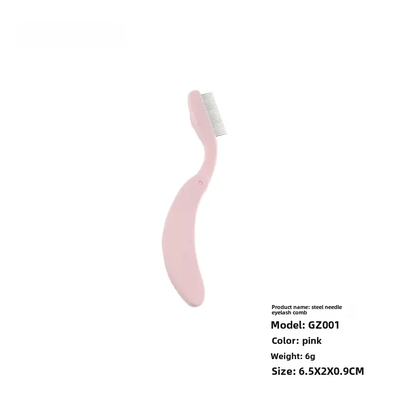 Pink Stainless Steel Eyelash Comb Brush - Image 5