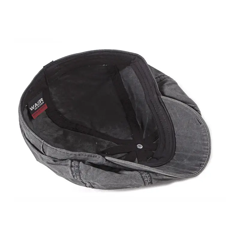 Men & Women British Style Cotton Beret Cap Grey - Image 28