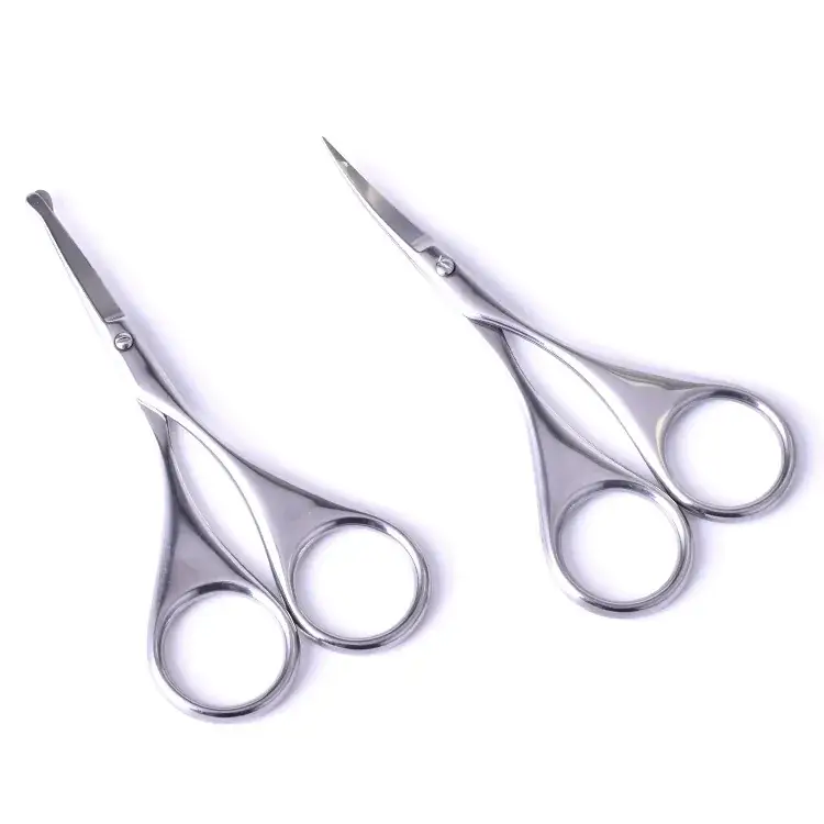 Peach Light Nose Hair Scissors for Beauty Makeup - Image 9