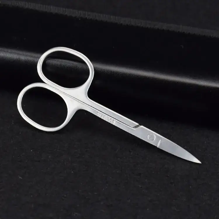 Stainless Steel Eyebrow Trimming Scissors 3.0 Thick - Image 4