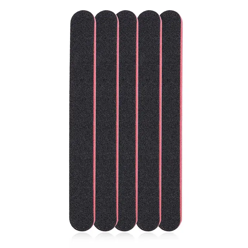 Two-Sided Nail Thickener File Black Red Heart
