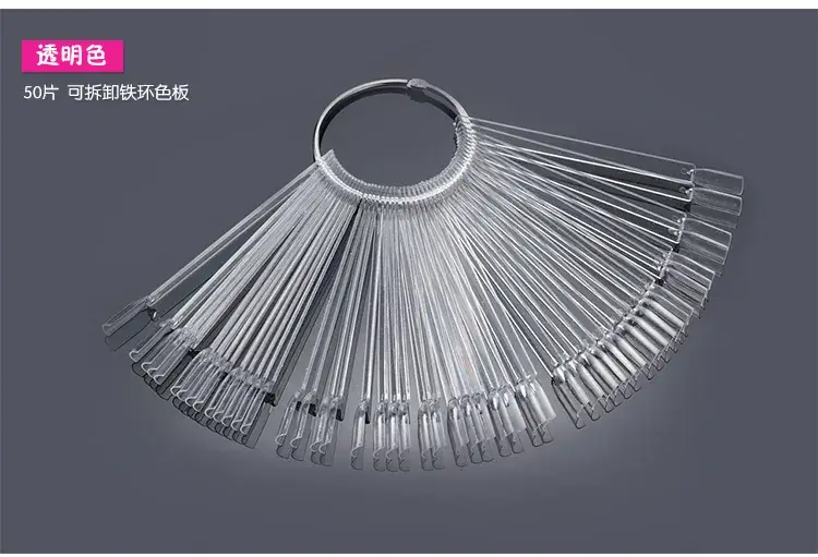 50 Pcs Iron Ring Nail Swatch Color Plate Display Set - Image 2