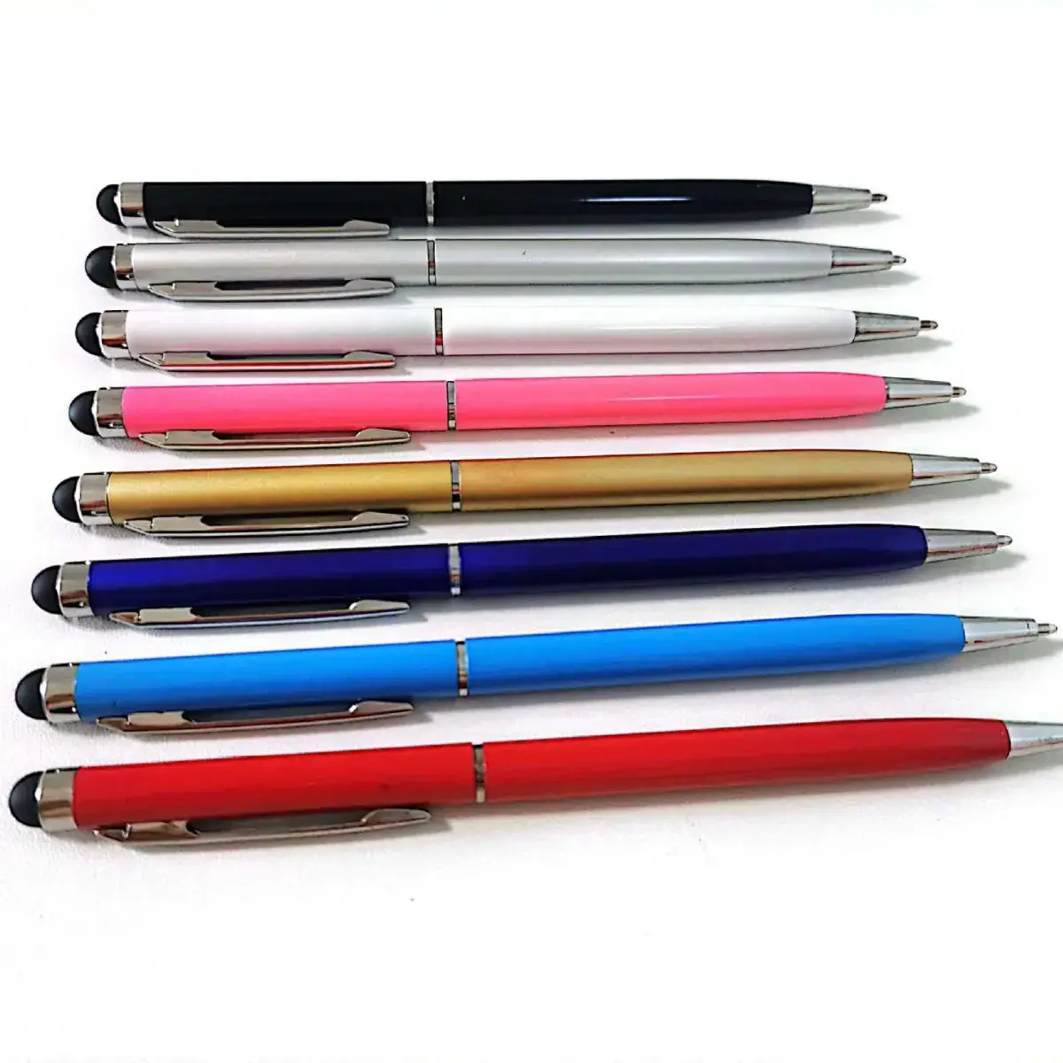 Dual Purpose Stylus Pen Black White Touch Screen - Image 11