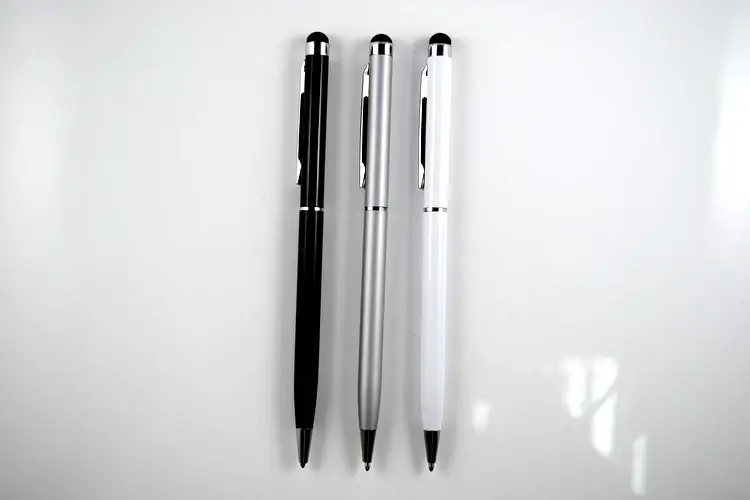 Dual Purpose Stylus Pen Black White Touch Screen — feature 2