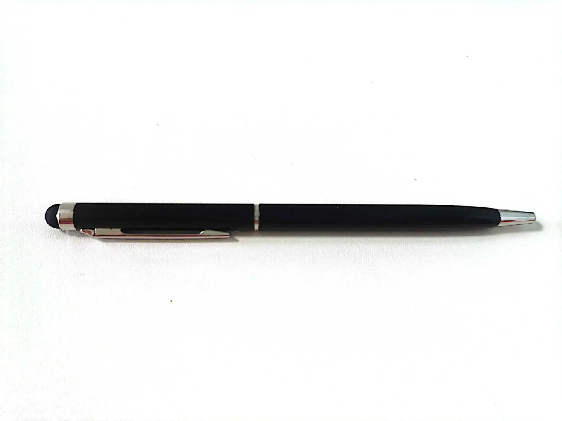 Dual Purpose Stylus Pen Black White Touch Screen - Image 2