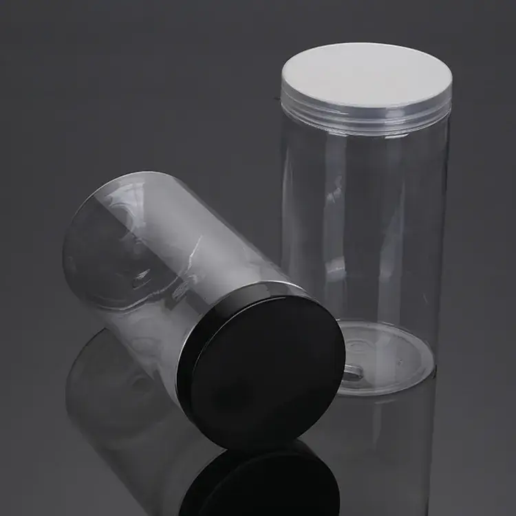 1L Transparent Nut Plastic Bottle 1000ml Wide Mouth - Image 2