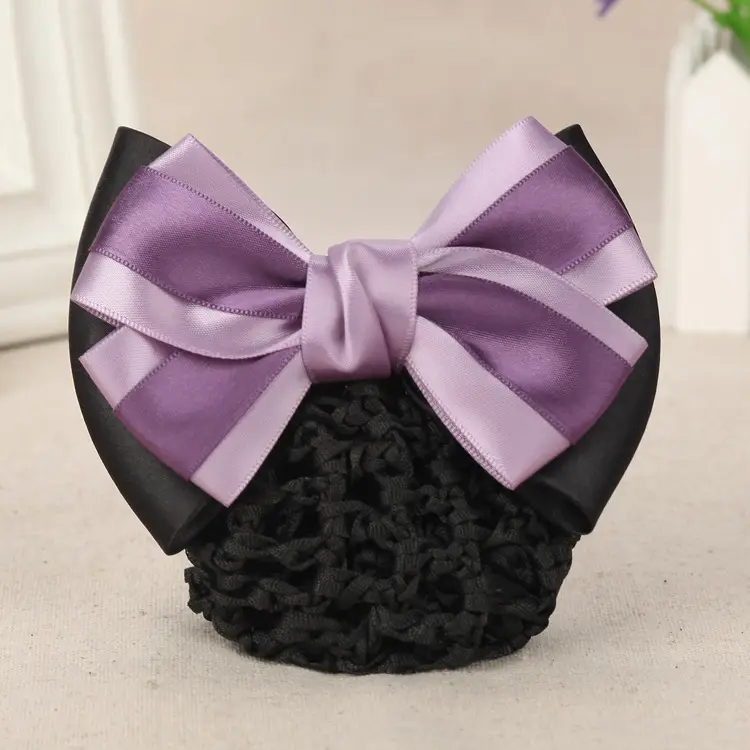 Navy Blue Bow Hairnet for Women - 1 Pc Professional Hair Accessory - Image 21
