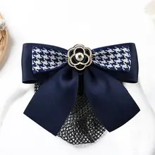 Navy Blue Bow Hairnet for Women - 1 Pc Professional Hair Accessory — feature 5