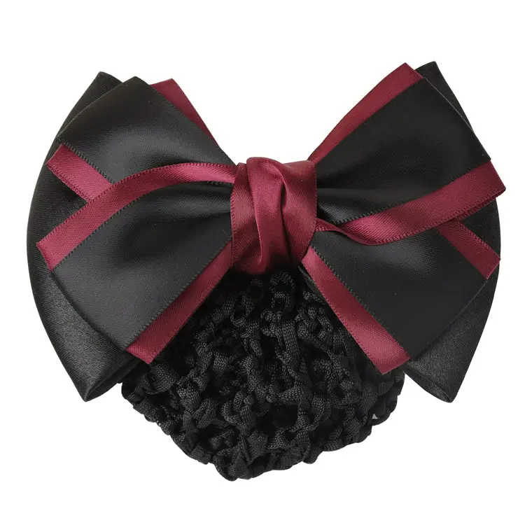 Navy Blue Bow Hairnet for Women - 1 Pc Professional Hair Accessory - Image 16