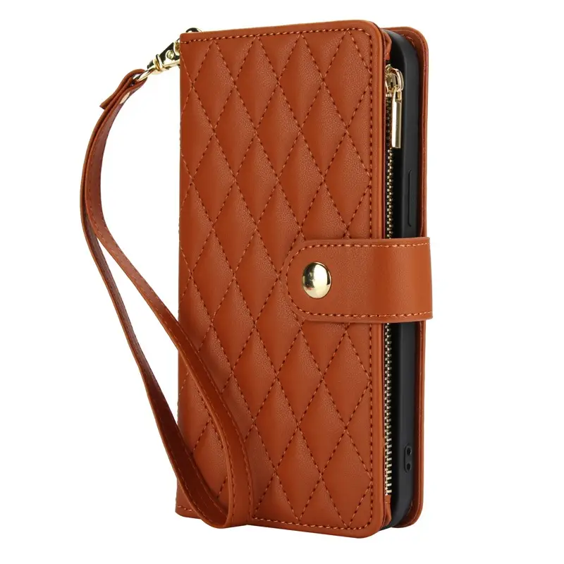 Multi-Color Leather Zipper Phone Case for Pixel 10Pro/9Pro - Image 4