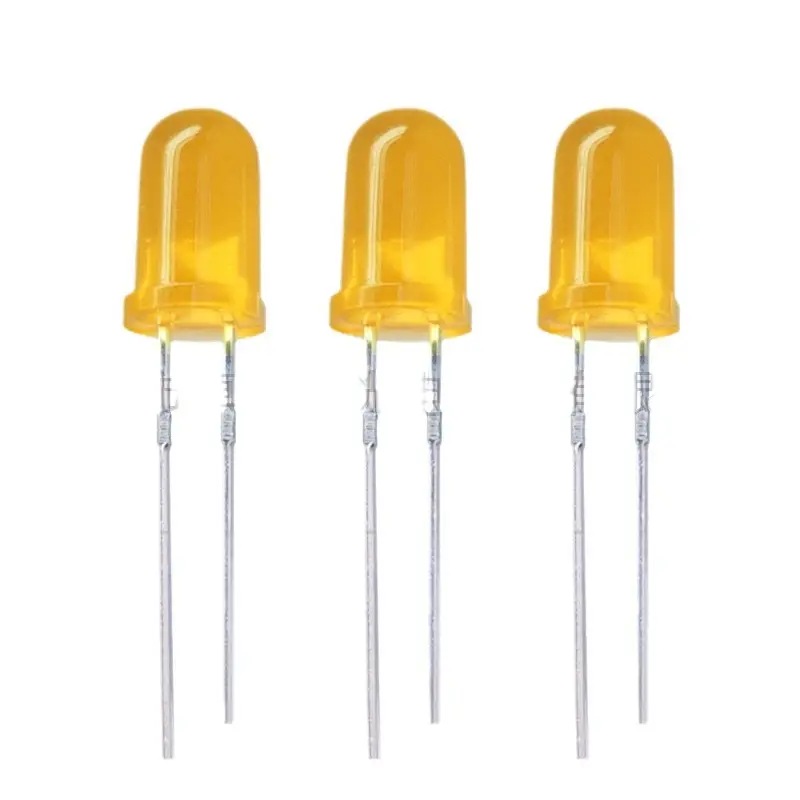High Brightness LED Beads Round Head 5mm Yellow - Image 7