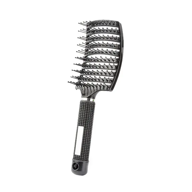 Curved Hair Brush for Straightening & Curling
