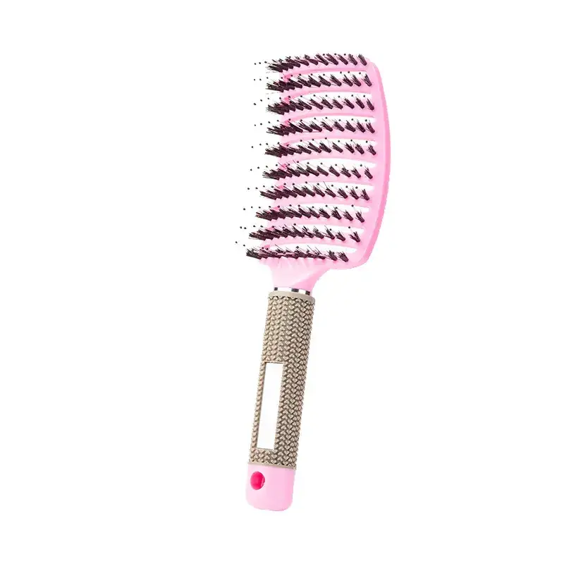Curved Hair Brush for Straightening & Curling