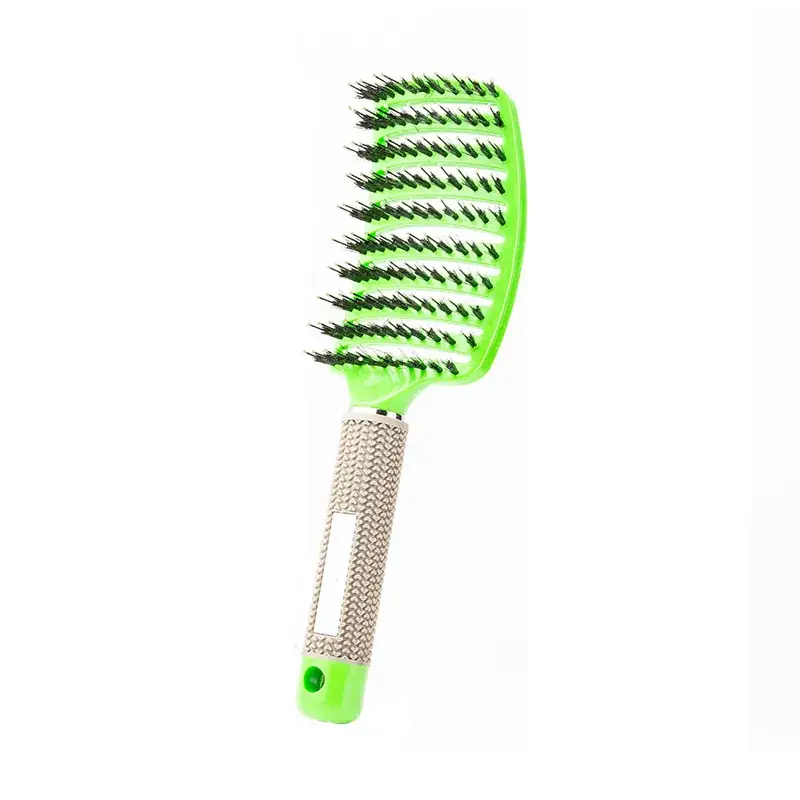 Curved Hair Brush for Straightening & Curling