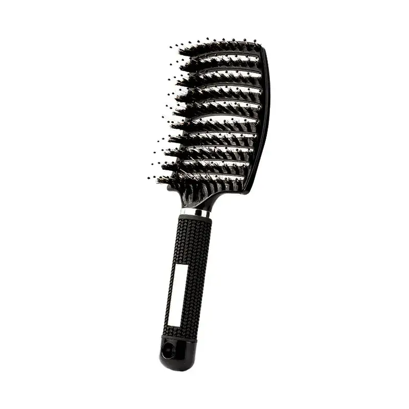 Curved Hair Brush for Straightening & Curling