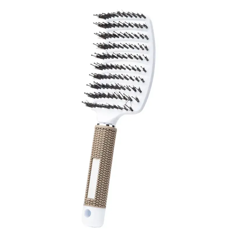 Curved Hair Brush for Straightening & Curling