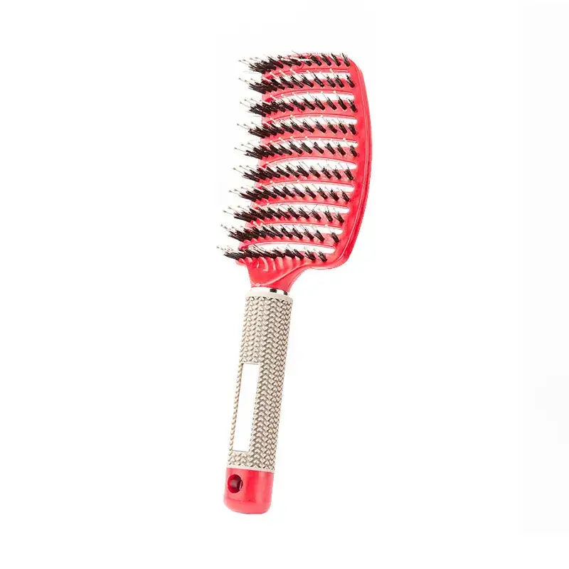 Curved Hair Brush for Straightening & Curling