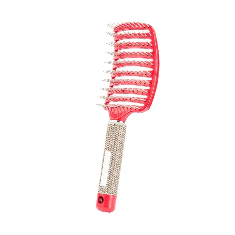 Curved Hair Brush for Straightening & Curling