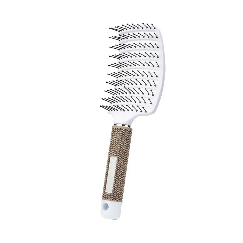 Curved Hair Brush for Straightening & Curling