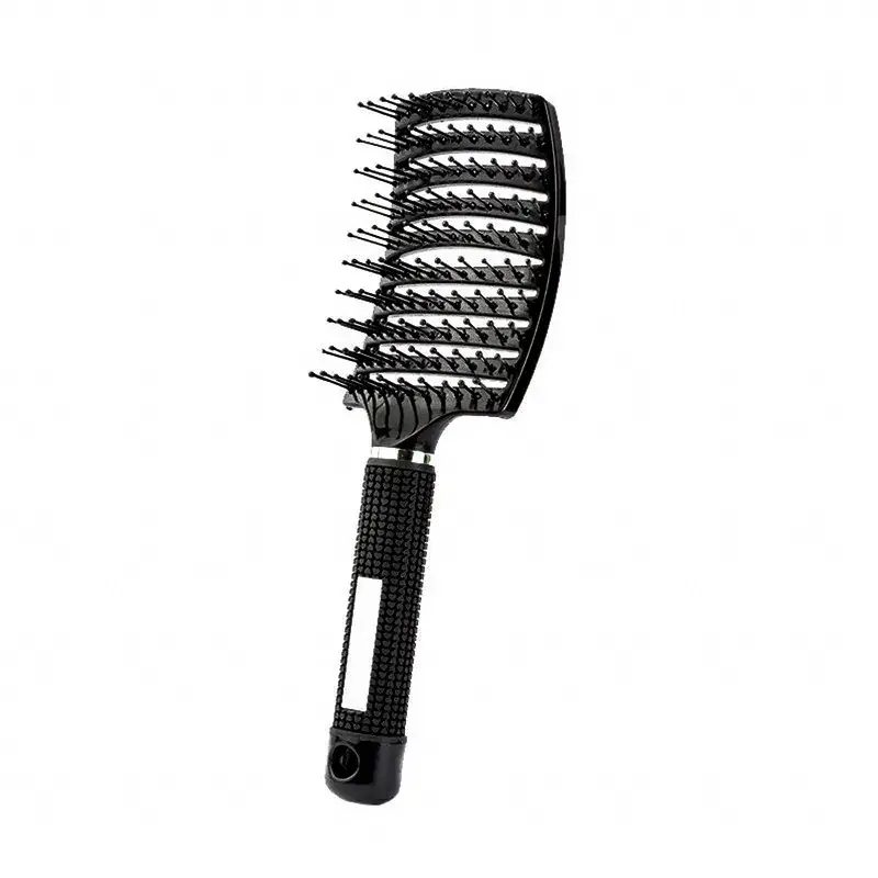 Curved Hair Brush for Straightening & Curling