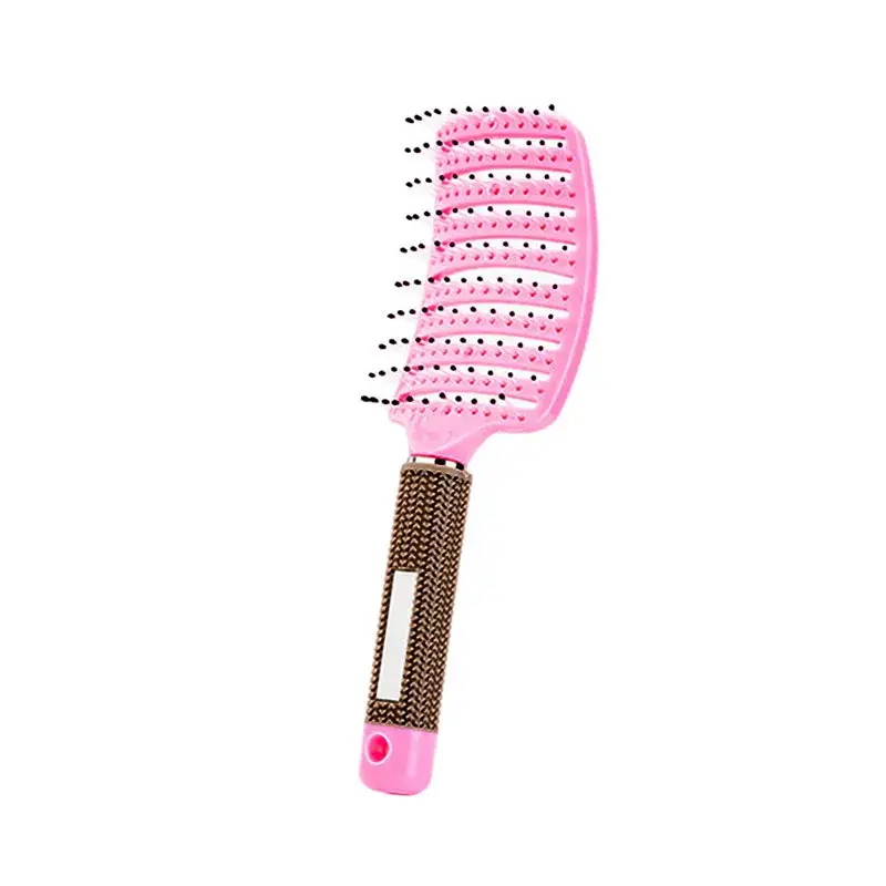 Curved Hair Brush for Straightening & Curling