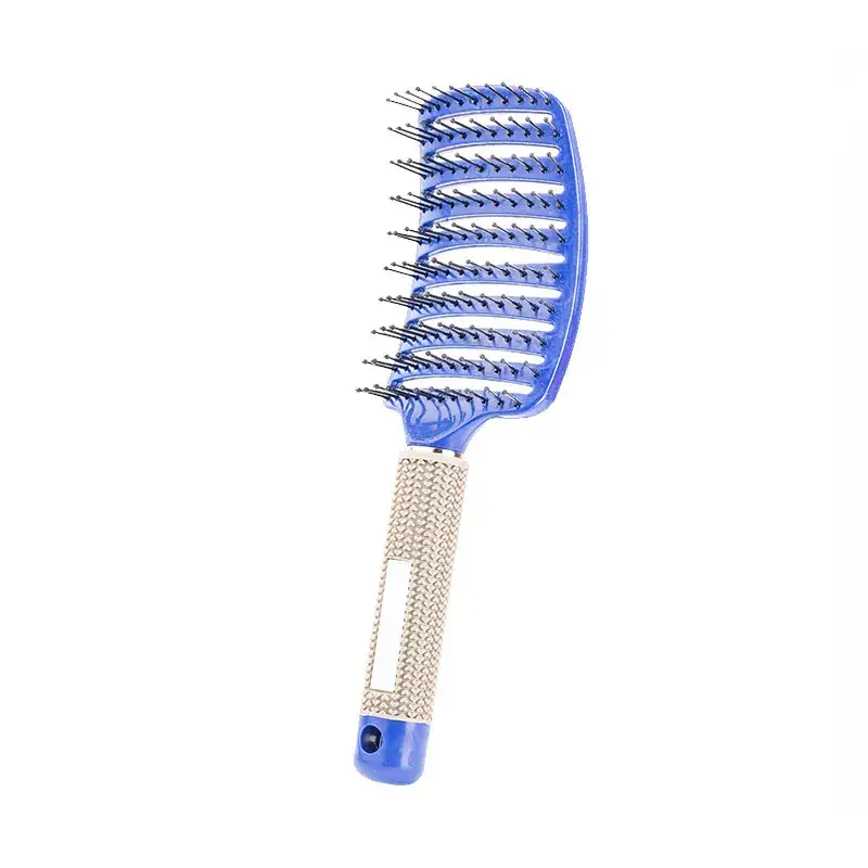 Curved Hair Brush for Straightening & Curling