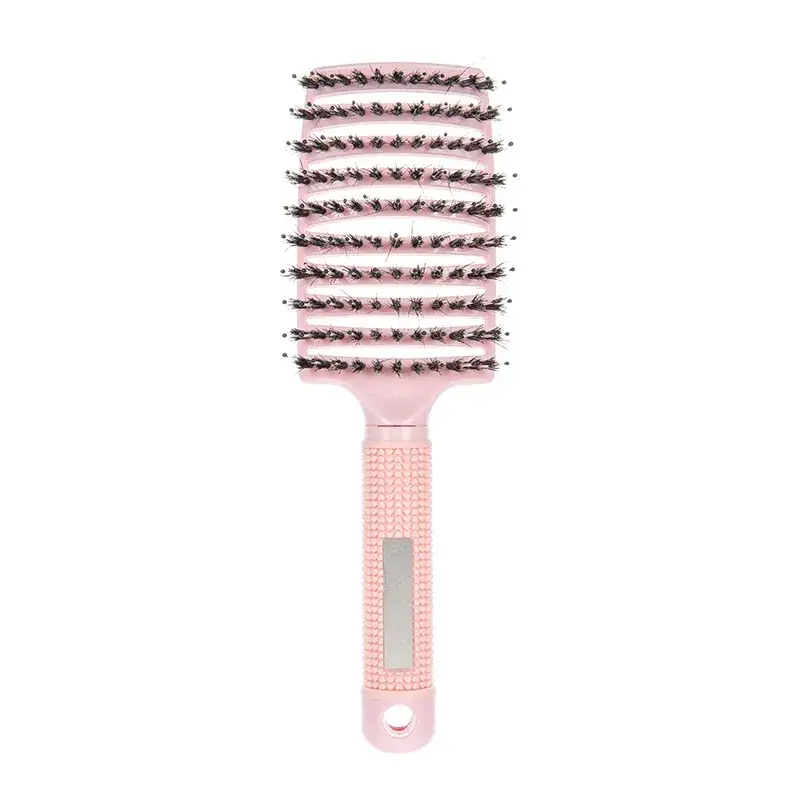 Curved Hair Brush for Straightening & Curling