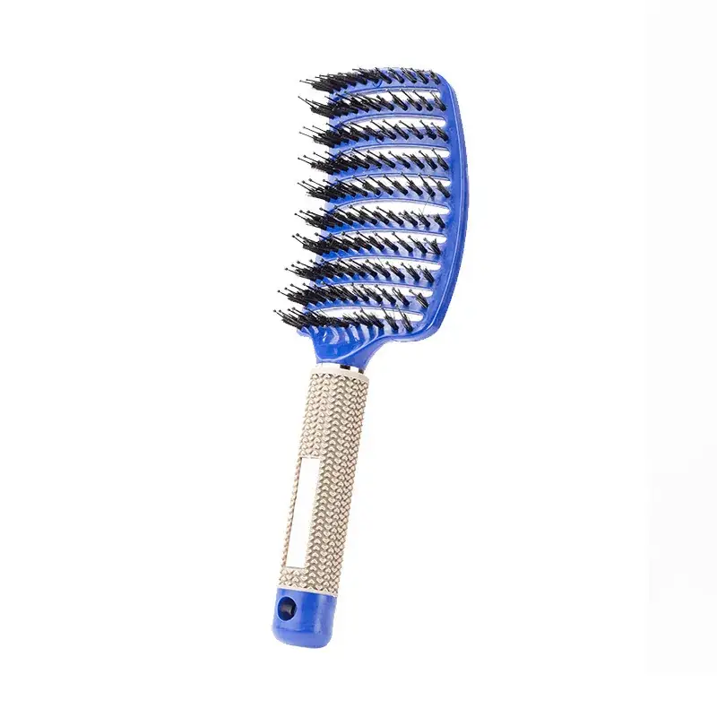 Curved Hair Brush for Straightening & Curling