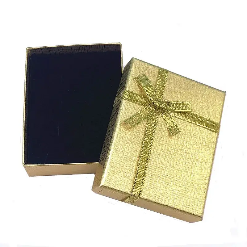 Blue Bowed Jewelry Box with Ribbon Decor