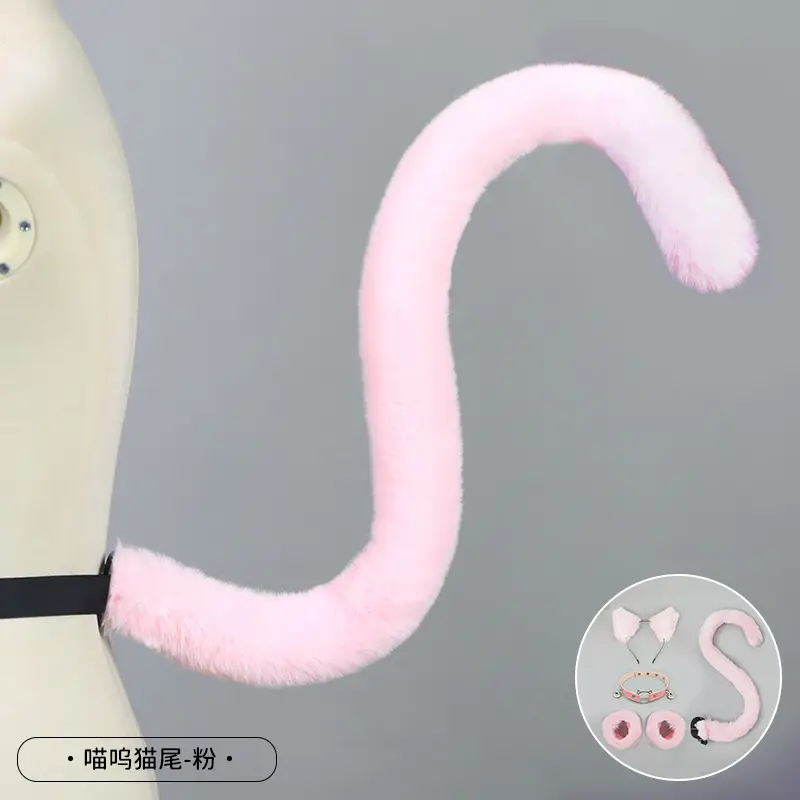 Cute Cat Ear Hairband with White Fur End - Image 22