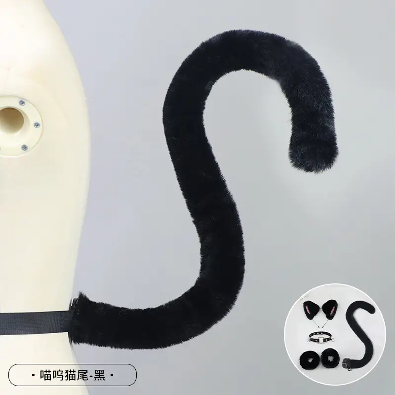 Cute Cat Ear Hairband with White Fur End - Image 23