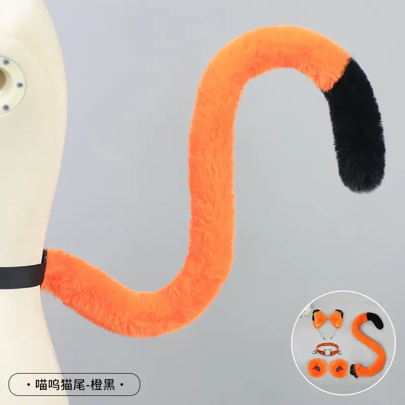 Cute Cat Ear Hairband with White Fur End - Image 29