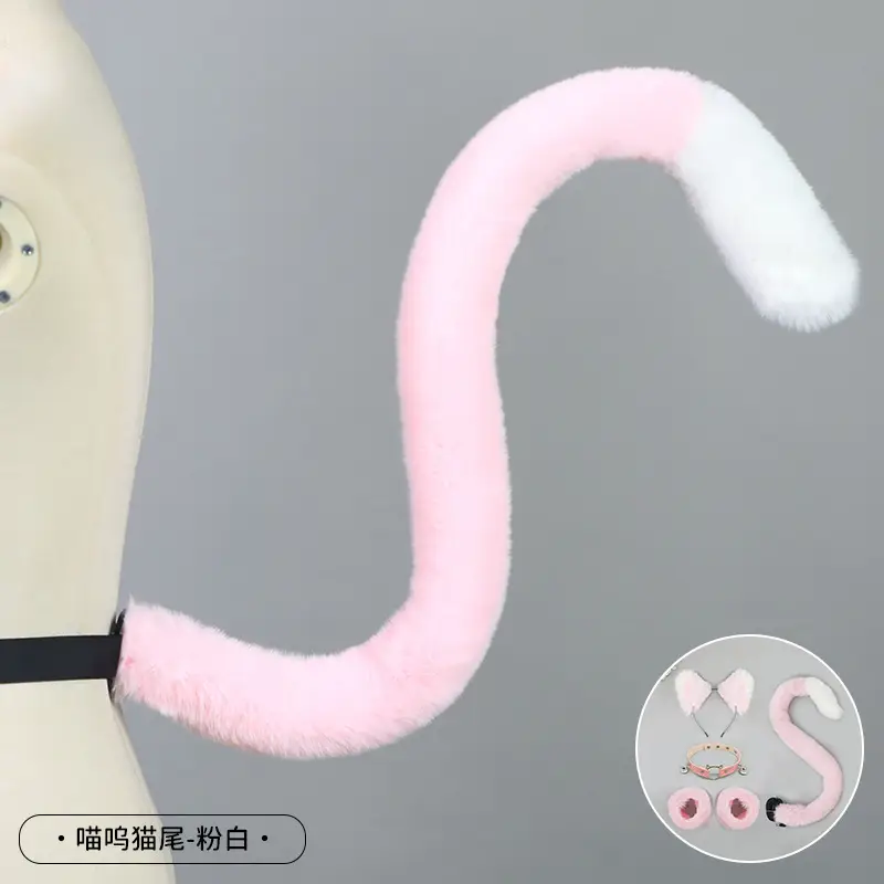 Cute Cat Ear Hairband with White Fur End - Image 30