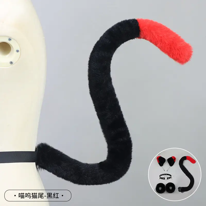 Cute Cat Ear Hairband with White Fur End - Image 32