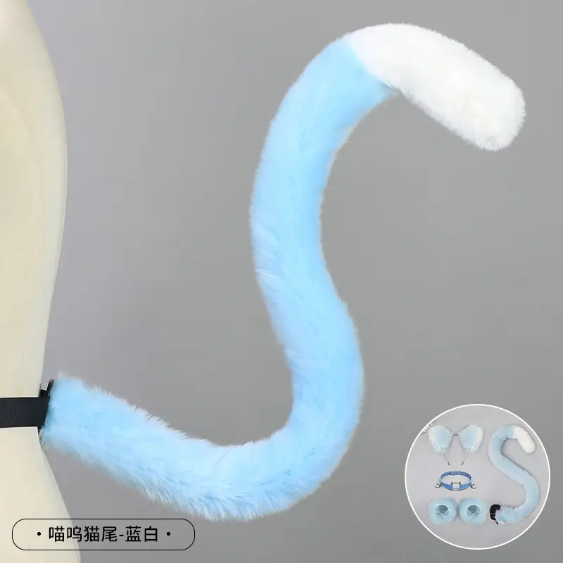 Cute Cat Ear Hairband with White Fur End - Image 35