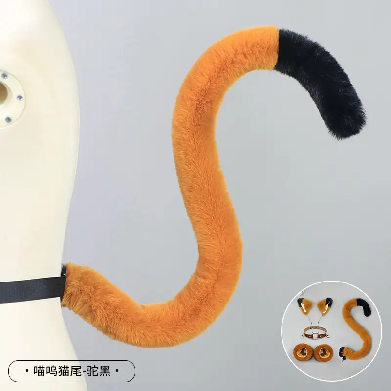 Cute Cat Ear Hairband with White Fur End - Image 37