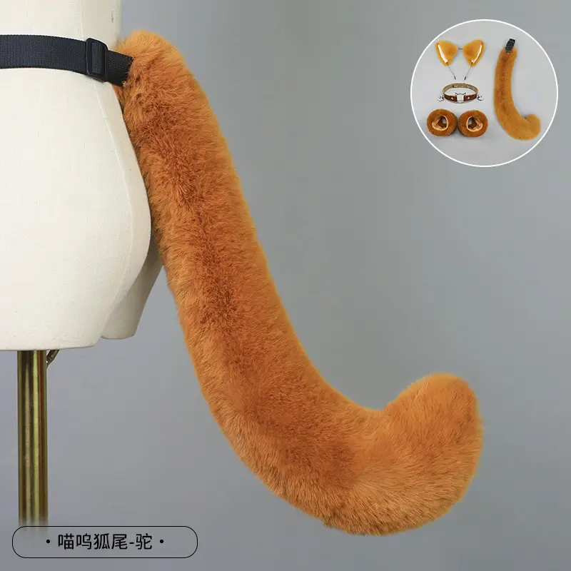 Cute Cat Ear Hairband with White Fur End - Image 42