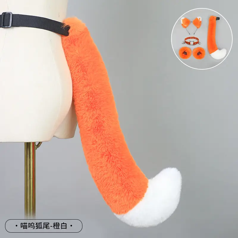 Cute Cat Ear Hairband with White Fur End - Image 45