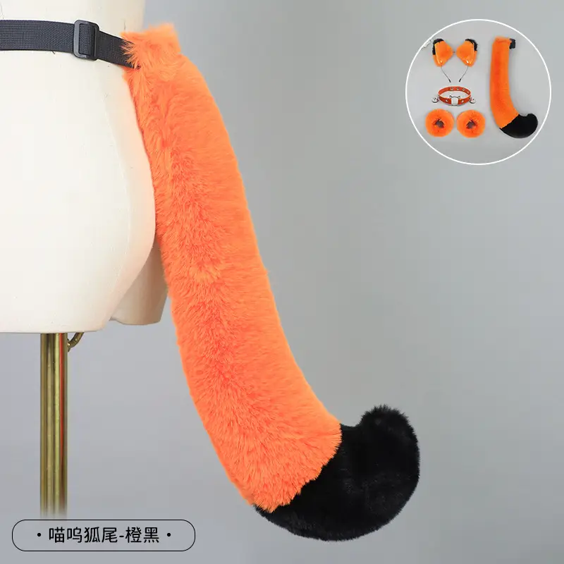 Cute Cat Ear Hairband with White Fur End - Image 46