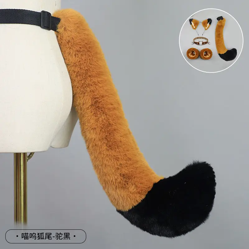 Cute Cat Ear Hairband with White Fur End - Image 54