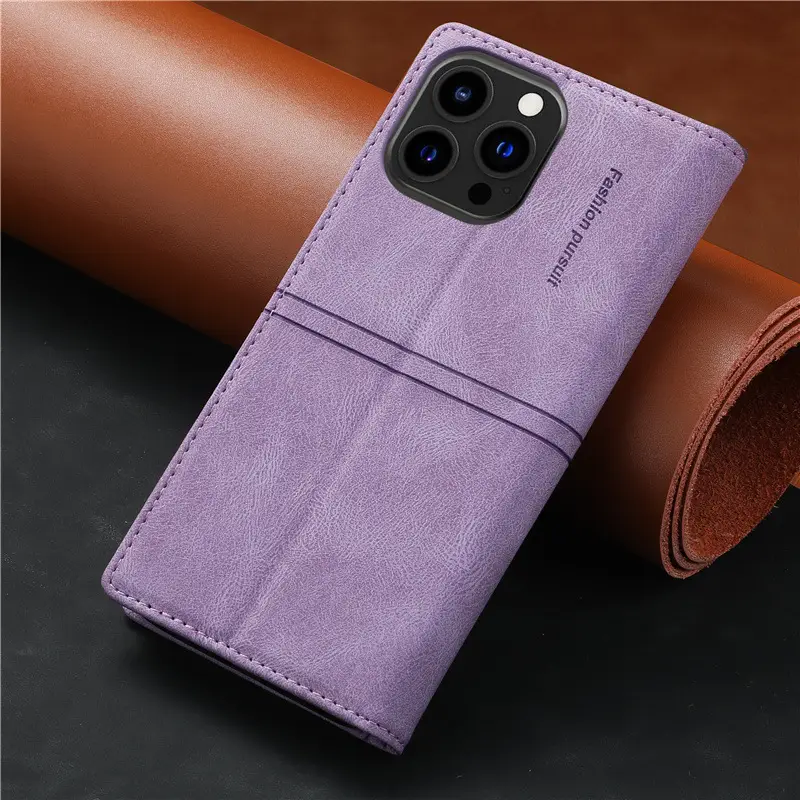 Blue Leather Anti-Scratch iPhone 17 Pro Max Case - Image 9