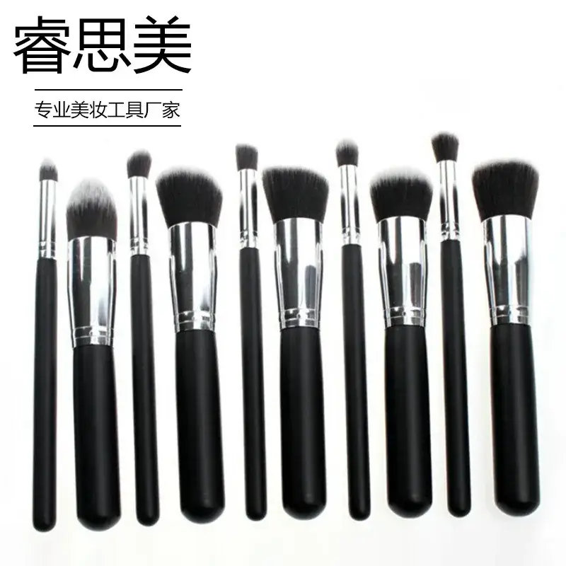 10-Piece Makeup Brush Set for Face & Eye Application